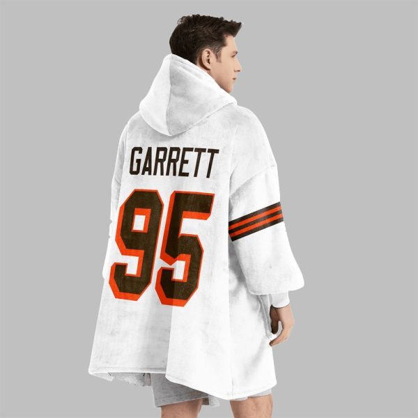 2025 Garrett 95 Captain Cleveland Football Blanket Hoodie 2