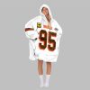 2025 Garrett 95 Captain Cleveland Football Blanket Hoodie 4