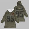 2025 Garrett 95 Cleveland Football Blanket Hoodie 1