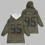 2025 Garrett 95 Cleveland Football Blanket Hoodie
