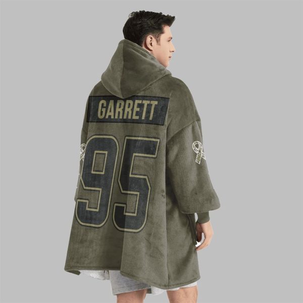 2025 Garrett 95 Cleveland Football Blanket Hoodie 4