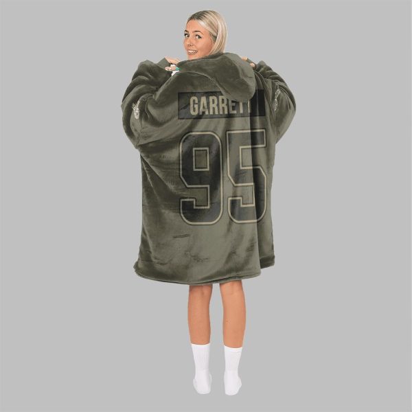 2025 Garrett 95 Cleveland Football Blanket Hoodie 5