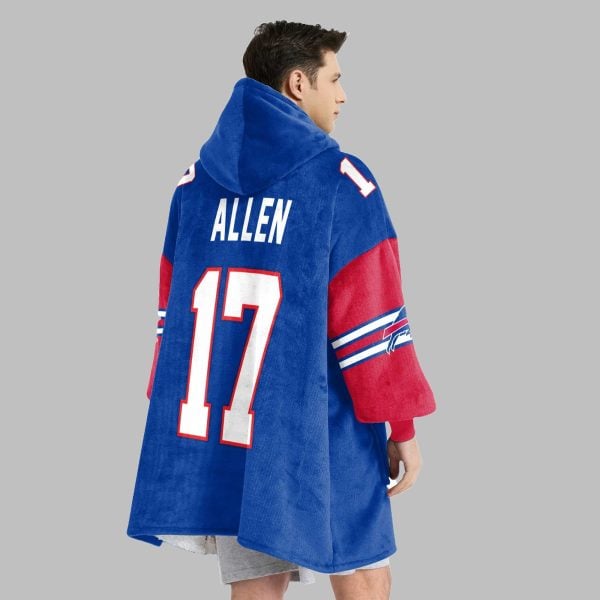 2025 Go Bills Go Allen 17 Blanket Hoodie 4