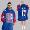 2025 Go Bills Go Allen 17 Blanket Hoodie 5