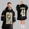 2025 Go Saints Kamara 44 Blanket Hoodie 2