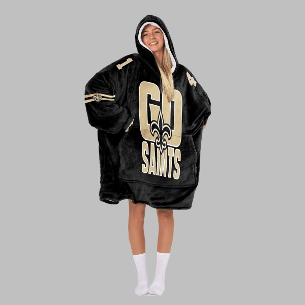 2025 Go Saints Kamara 44 Blanket Hoodie 4