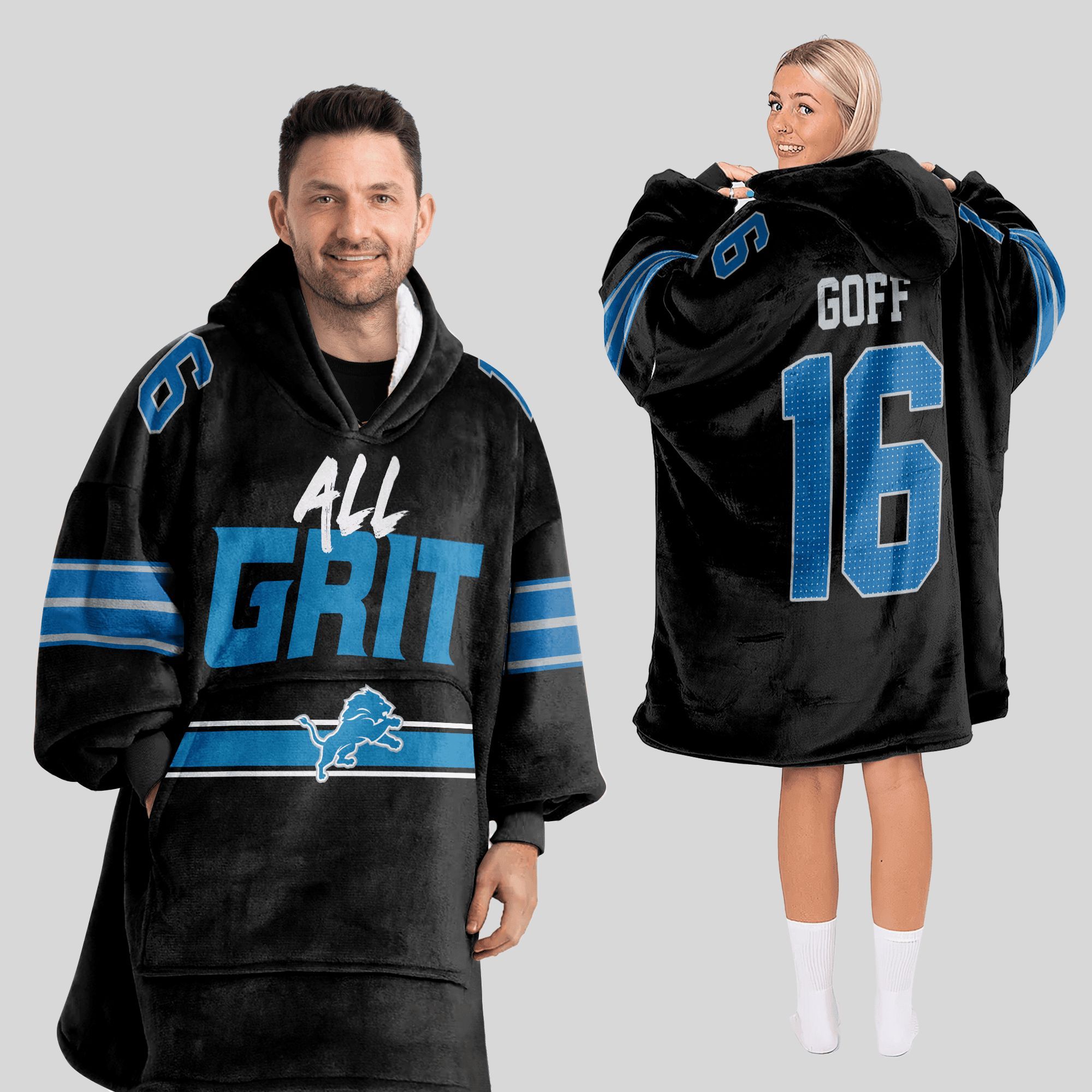 2025 Goff 16 All Grit Lions Blanket Hoodie 2 2025 Goff 16 All Grit Lions Blanket Hoodie 2