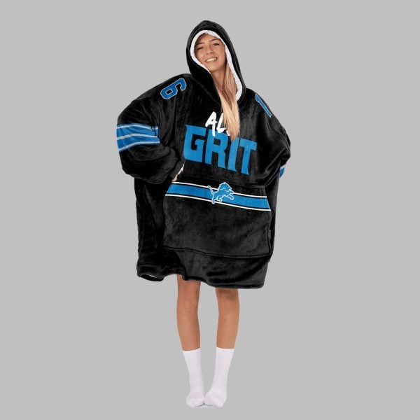 2025 Goff 16 All Grit Lions Blanket Hoodie 4