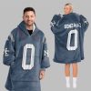 2025 Gonzalez 0 New England Football Blanket Hoodie 2