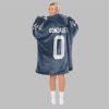 2025 Gonzalez 0 New England Football Blanket Hoodie 4