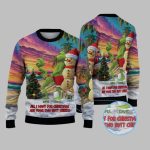 2025 Grnch All I Want For Christmas Are Your Two Butt Cheeks Ugly Sweater