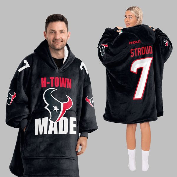 2025 H-Town Made Stroud 7 Houston Blanket Hoodie