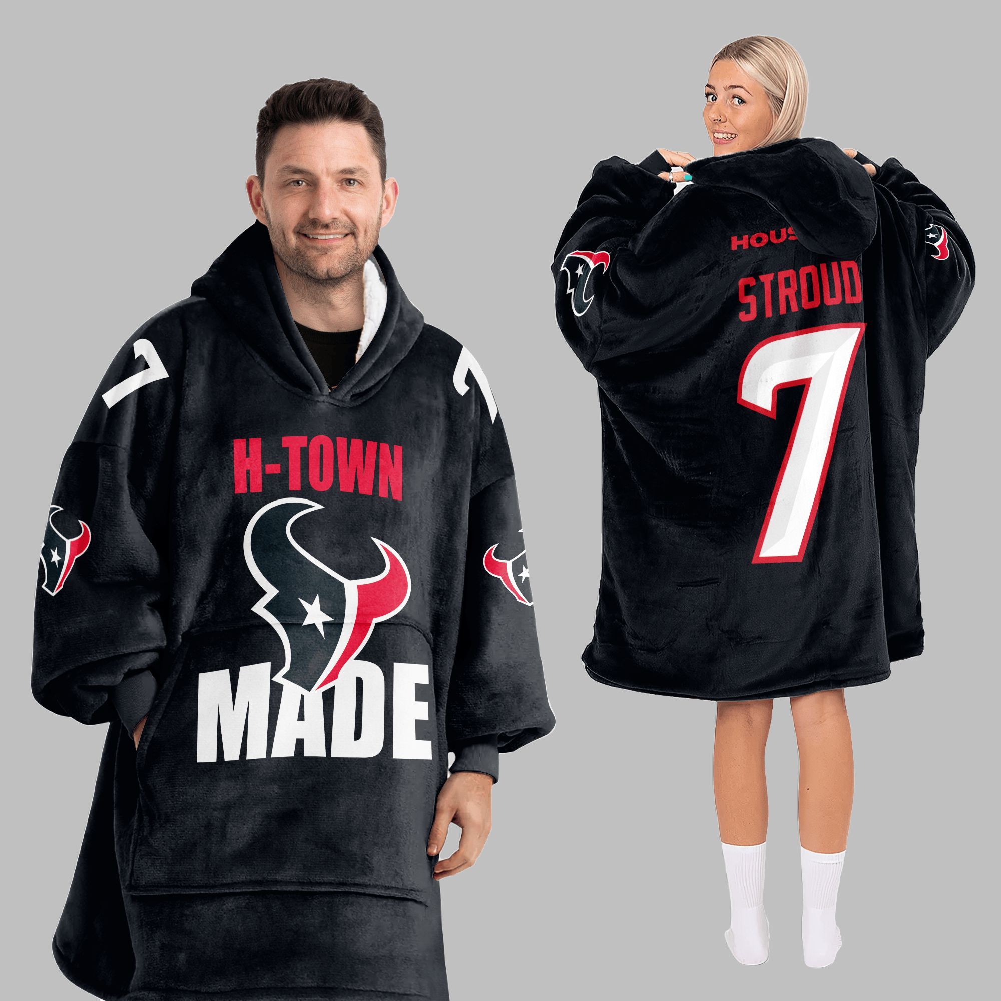 2025 H-Town Made Stroud 7 Houston Blanket Hoodie 2025 H-Town Made Stroud 7 Houston Blanket Hoodie