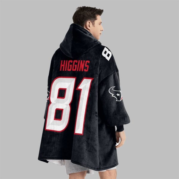 2025 Higgins 81 Houston Football Blanket Hoodie 2
