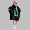 2025 Hill 10 Miami Football Blanket Hoodie 3