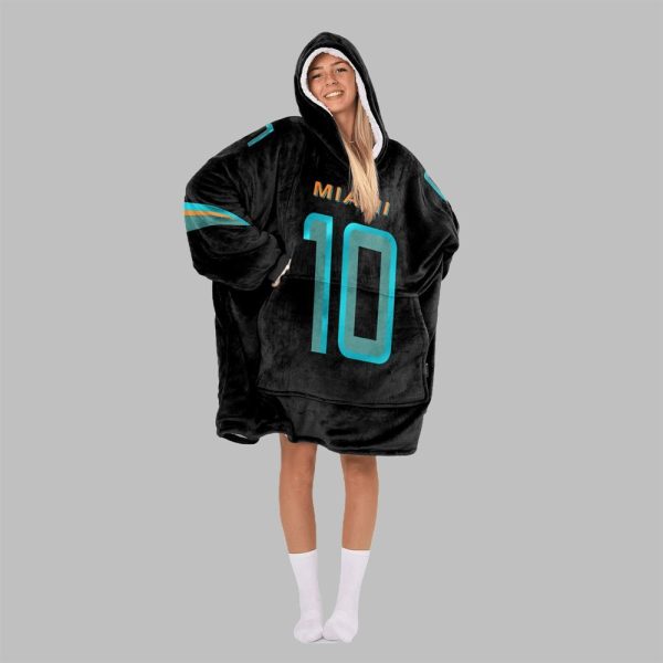 2025 Hill 10 Miami Football Blanket Hoodie 3