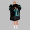 2025 Hill 10 Miami Football Blanket Hoodie 4