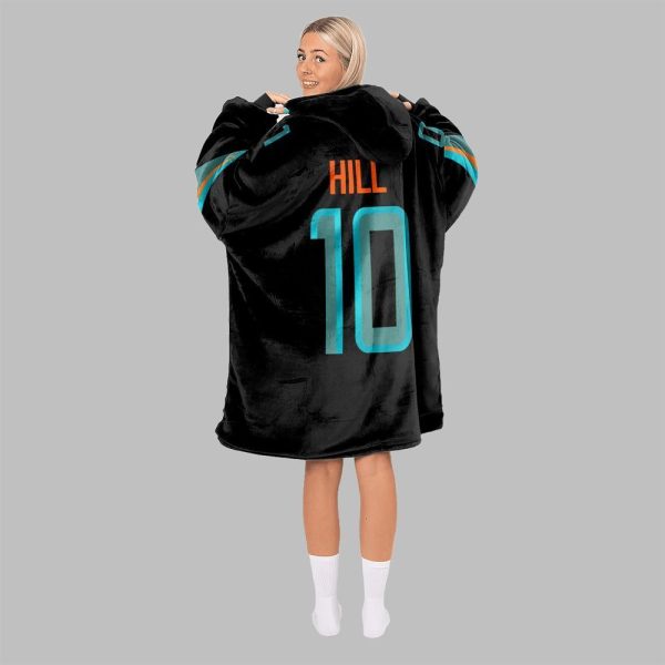 2025 Hill 10 Miami Football Blanket Hoodie 4