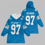 2025 Hutchinson 97 Detroit Football Blanket Hoodie