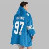 2025 Hutchinson 97 Detroit Football Blanket Hoodie 2