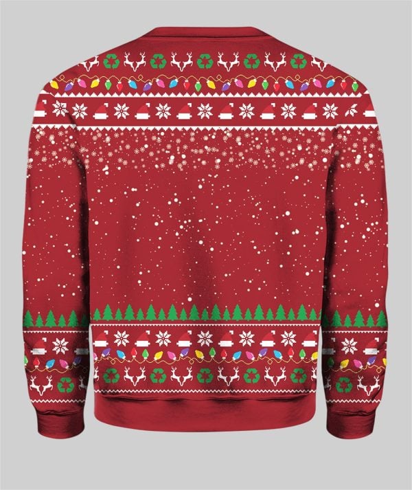 2025 I Support Recycling Ugly Sweater Christmas 2