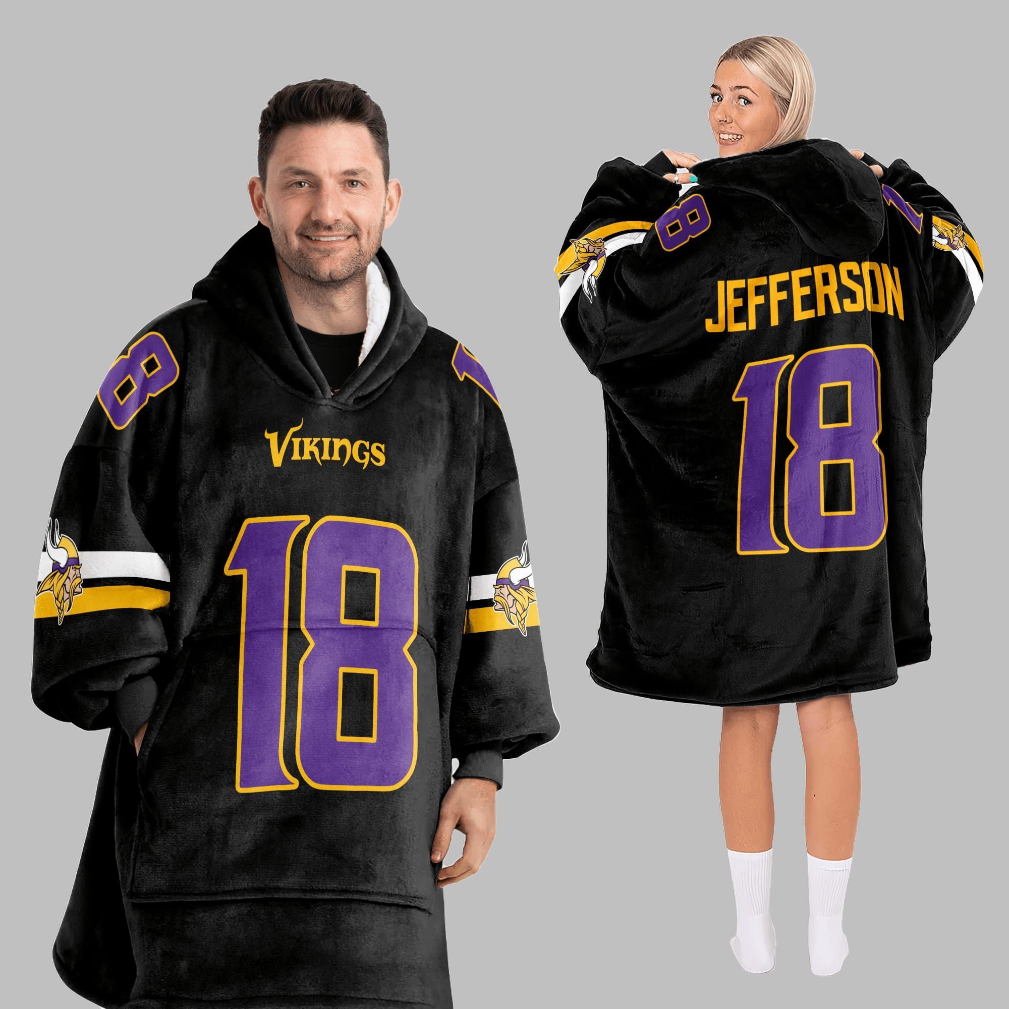 2025 Jefferson 18 Minnesota Football Blanket Hoodie 5 2025 Jefferson 18 Minnesota Football Blanket Hoodie 5