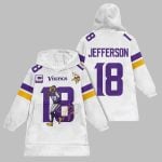 2025 Jefferson 18 Vikings Blanket Hoodie