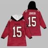 2025 Johnson 15 Tampa Bay Football Blanket Hoodie 1
