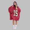 2025 Johnson 15 Tampa Bay Football Blanket Hoodie 2