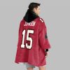 2025 Johnson 15 Tampa Bay Football Blanket Hoodie 3