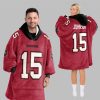 2025 Johnson 15 Tampa Bay Football Blanket Hoodie 5