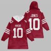 2025 Jones 10 San Francisco Football Blanket Hoodie 1