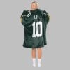 2025 Jordan Love 10 Packers Blanket Hoodie 2