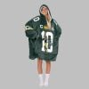 2025 Jordan Love 10 Packers Blanket Hoodie 3