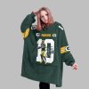 2025 Jordan Love 10 Packers Blanket Hoodie 4