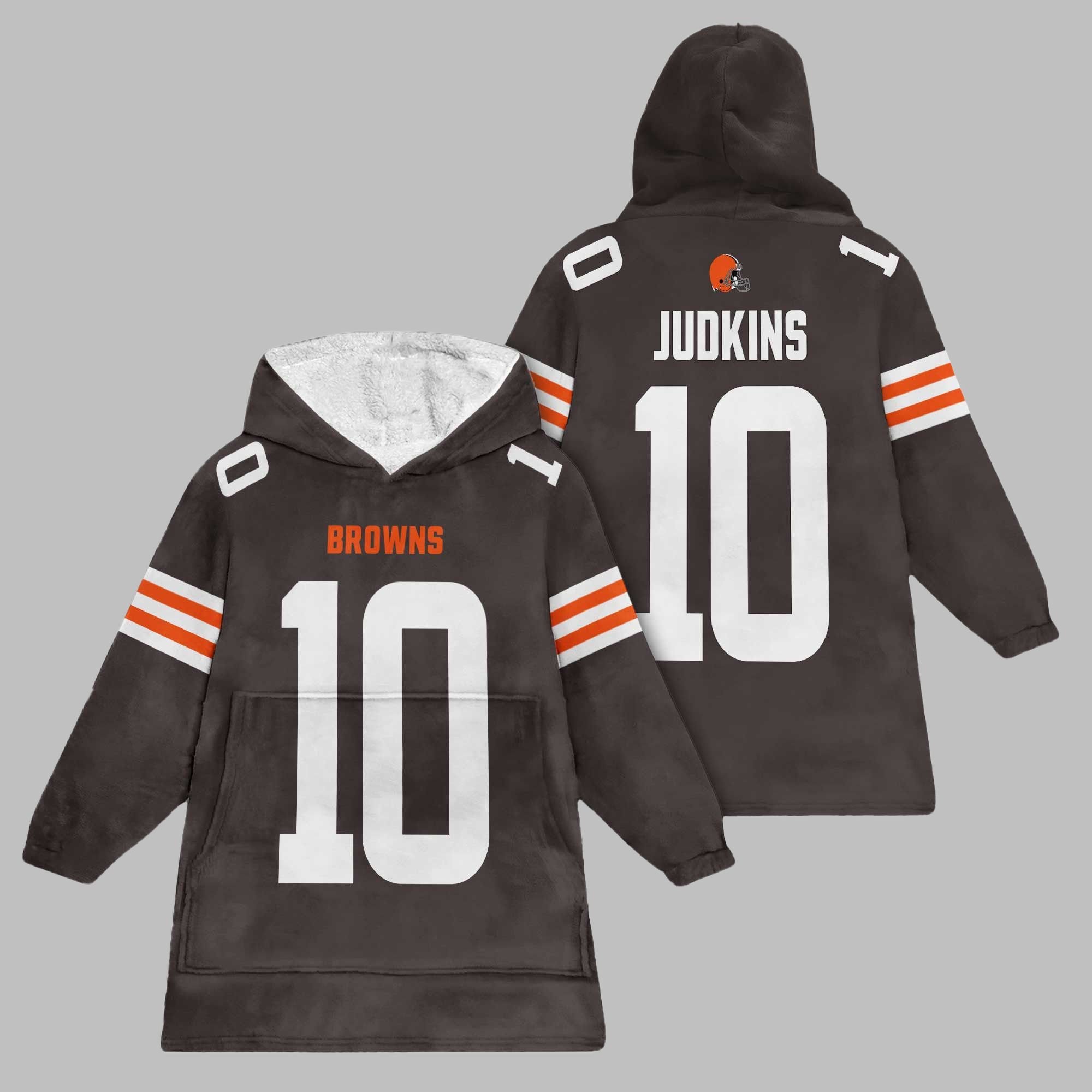 2025 Judkins 10 Browns Blanket Hoodie 1 2025 Judkins 10 Browns Blanket Hoodie 1