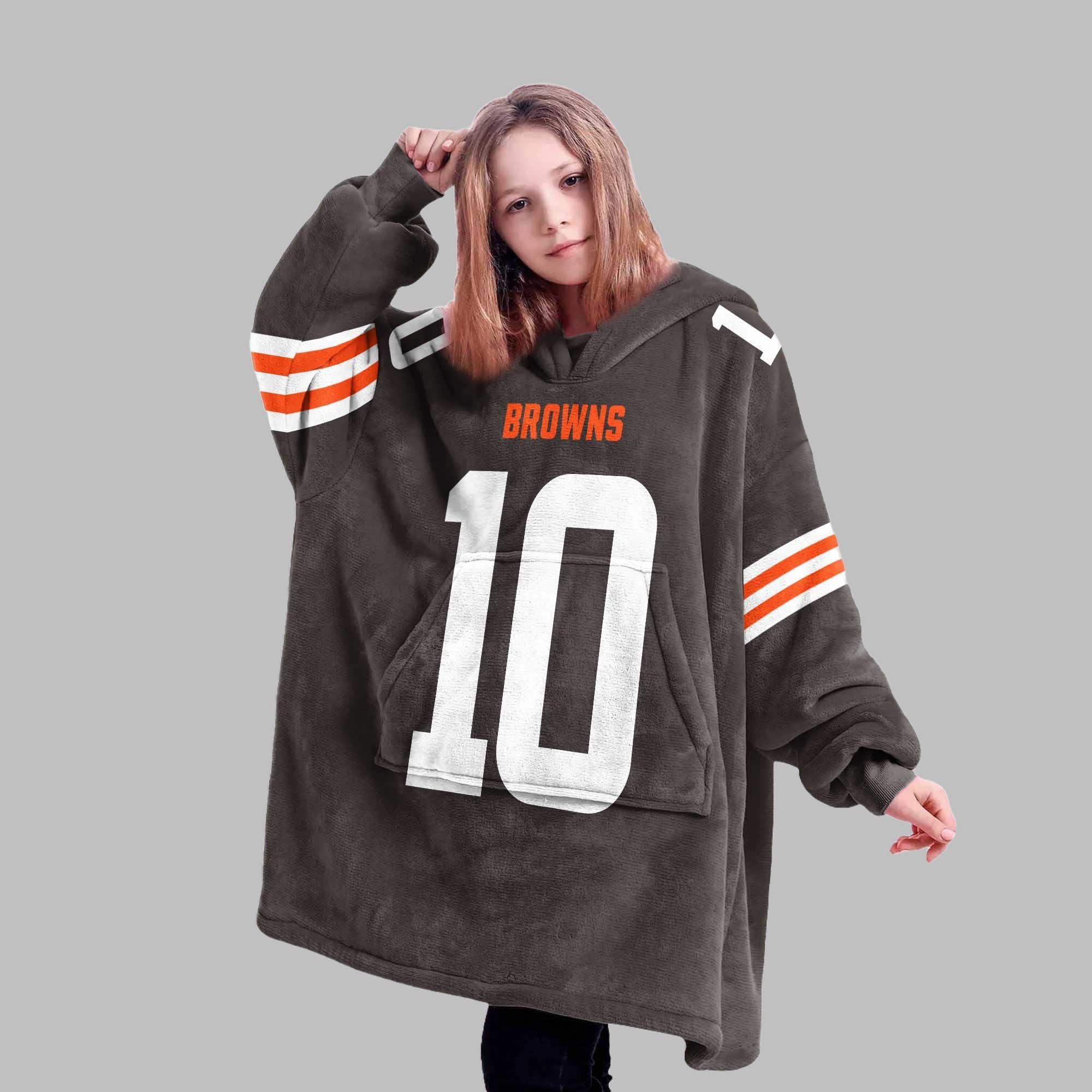 2025 Judkins 10 Browns Blanket Hoodie 2 2025 Judkins 10 Browns Blanket Hoodie 2