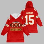 2025 KC Chiefs Red Kingdom Blanket Hoodie
