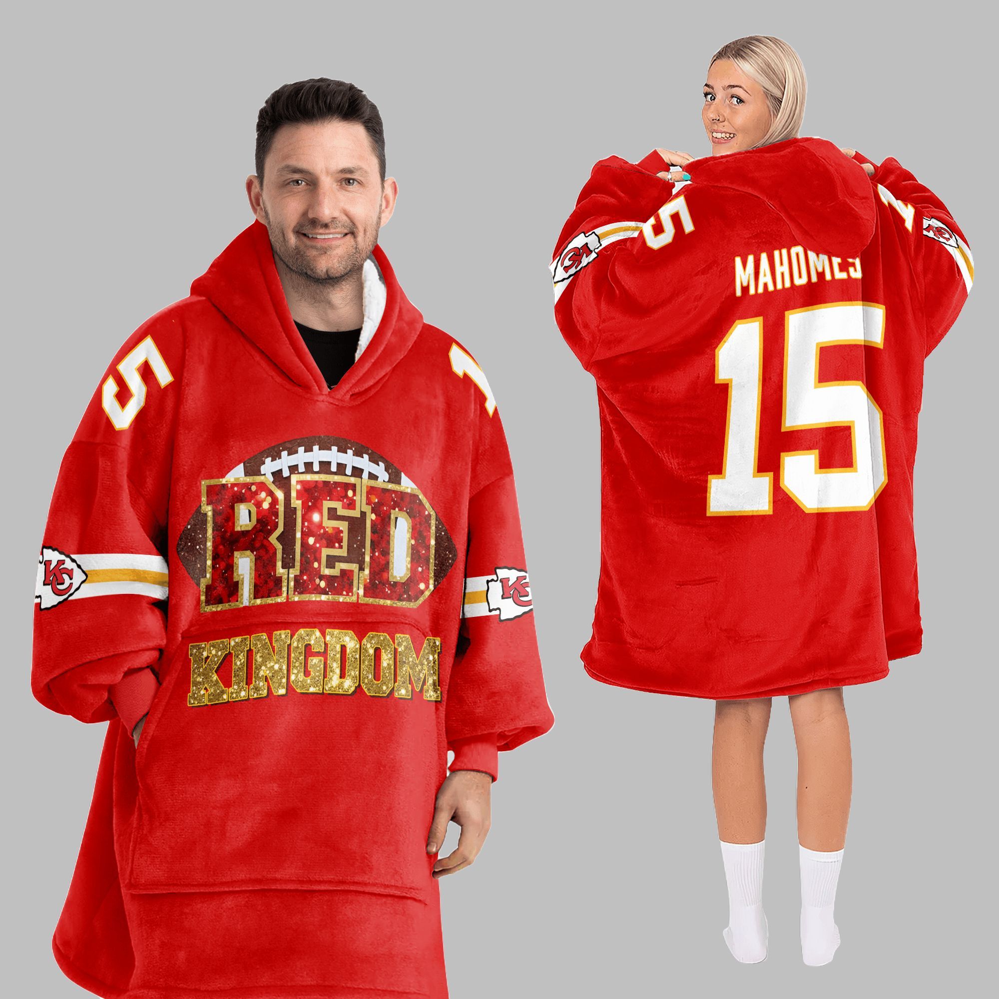2025 KC Chiefs Red Kingdom Blanket Hoodie 5 2025 KC Chiefs Red Kingdom Blanket Hoodie 5