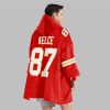 2025 Kelce 87 Kansas City Football Blanket Hoodie 5