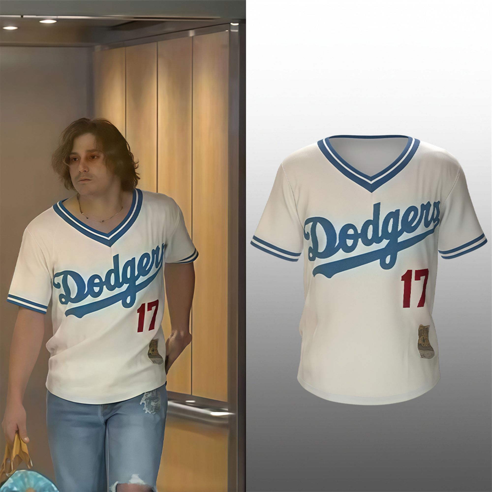 2025 Kike Hernandez Dodgers 17 Jersey 2 2025 Kike Hernandez Dodgers 17 Jersey 2