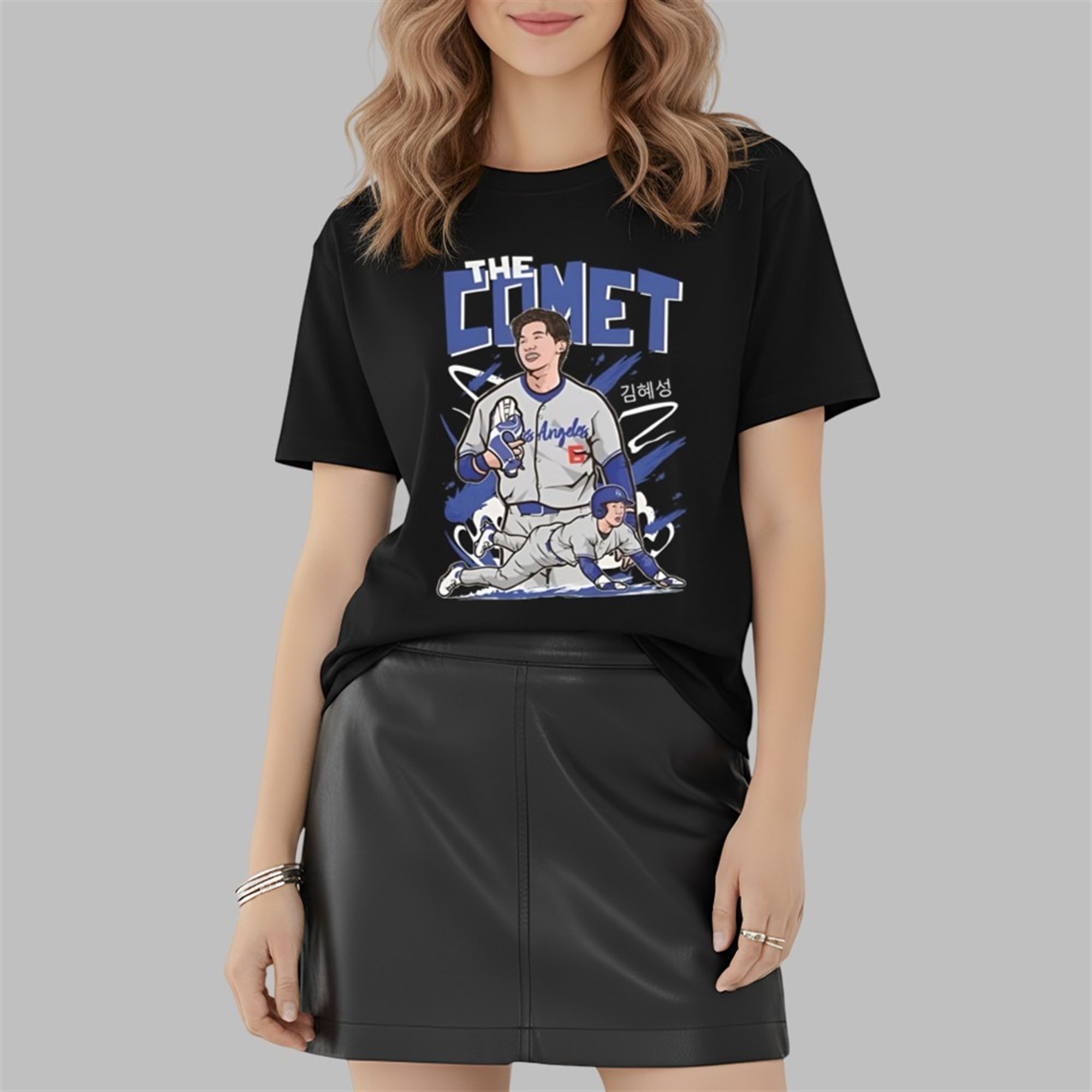 2025 LA Dodgers The Comet Kim Hye seong Shirt 2 2 2025 LA Dodgers The Comet Kim Hye seong Shirt 2 2