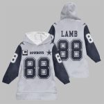 2025 Lamb 88 Captain Dallas Football Blanket Hoodie