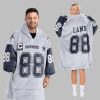 2025 Lamb 88 Captain Dallas Football Blanket Hoodie