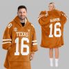 2025 Manning 16 Texas Football Blanket Hoodie 2
