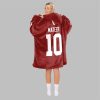 2025 Mateer 10 Oklahoma Football Blanket Hoodie 4