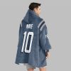 2025 Maye 10 New England Football Blanket Hoodie 4