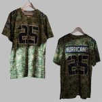 2025 Miami Hurricanes Military Camo Jersey