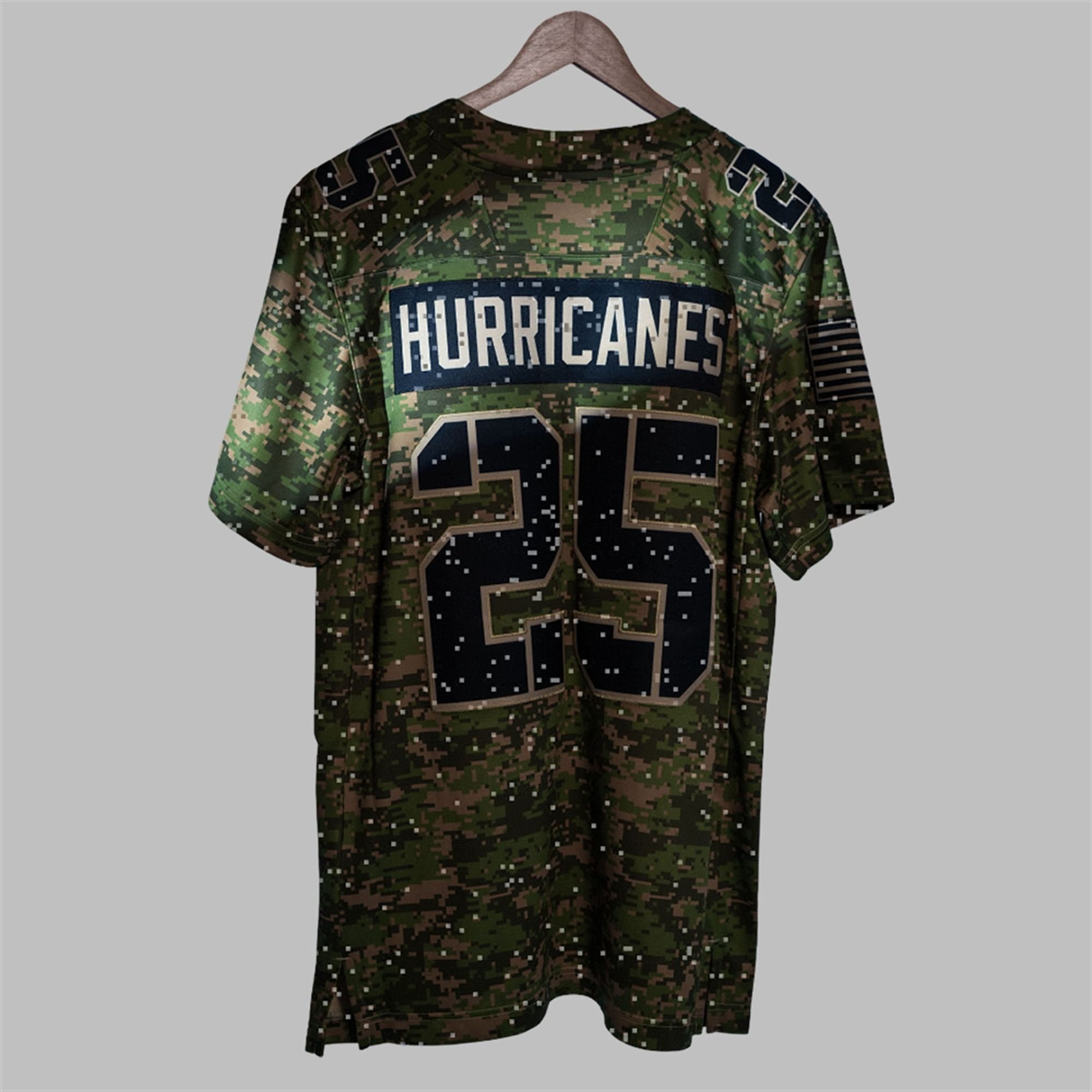2025 Miami Hurricanes Military Camo Jersey 3 2025 Miami Hurricanes Military Camo Jersey 2