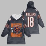 2025 Monsters of the Midway Chicago Blanket Hoodie
